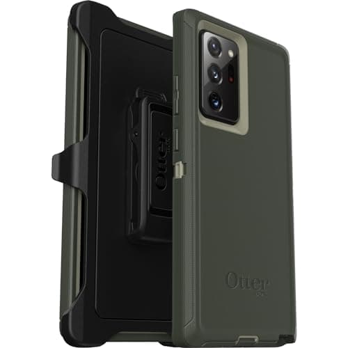Image of OtterBox Galaxy Note 20 Ultra 5G (Only) - Defender Series Screenless Edition Case - Lichen The Trek (Green) - Holster Clip Included - Non-Retail Packaging