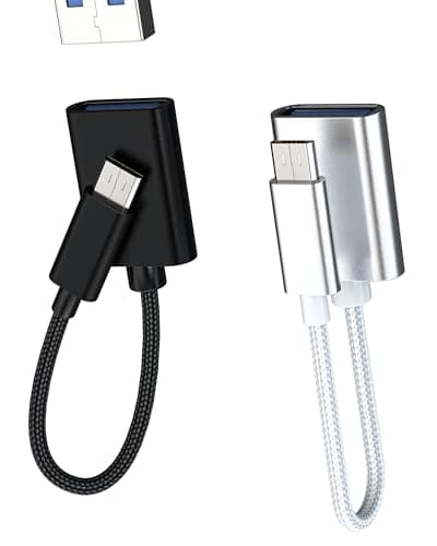 Image of Micro USB OTG Adapter USB 3.0 Female Port(2Pack)for Android Devices Connect USB Flash Drive Keyboard Mouse Headset Microphone Digital Piano USB Mobile Phone Tablet Connector Dongle Cable Stick
