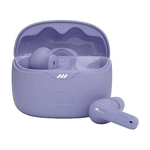 Image of JBL Tune Beam Wireless Bluetooth Earphones, Water-Resistant and Noise-Cancelling Headphones with 48-Hour Battery Life, Purple