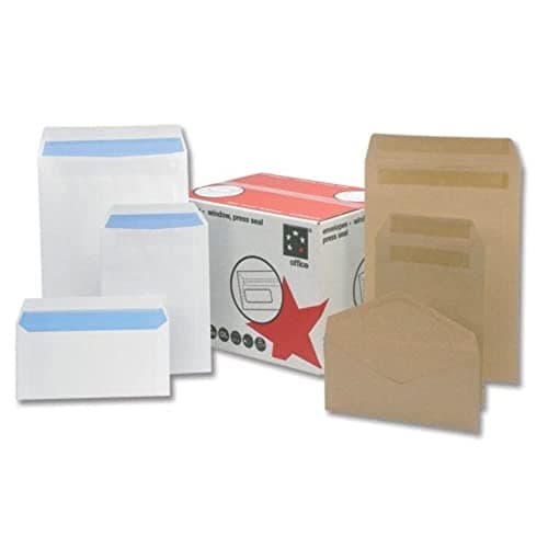 Image of 5 Star Envelopes Heavyweight Pocket Press Seal 115gsm Manilla 406x305mm [Pack of 250]