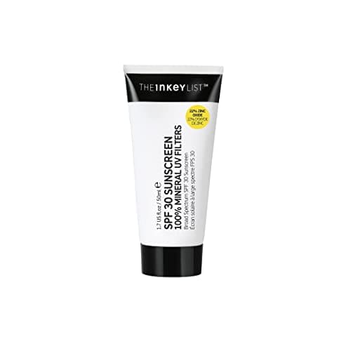 Image of The Inkey List Mineral Sunscreen SPF 30 50ml | Broad Spectrum Protection from UVA & UVB Rays | Non-greasy & Natural Mattified Finish | Fragrance Free | Suitable For All Skin Types