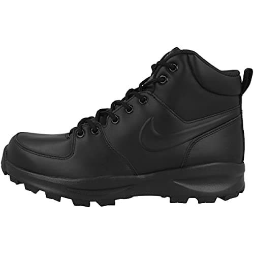 Image of Nike Manoa Leather, Men's Trail Running Shoe, Black/Black-Black, 10 UK (45 EU)