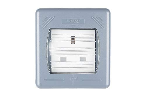 Image of Schneider Electric Exclusive Weatherproof - Outdoor Unswitched Single Power Socket, IP55 Rated, 13A, GWP3050, Grey