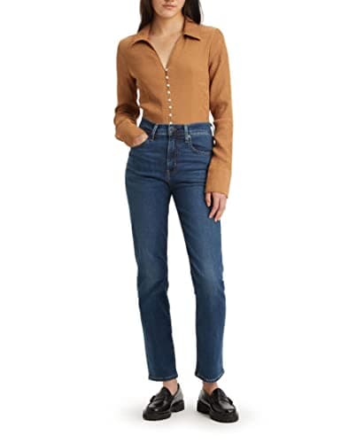 Image of Levi's 724™ High Rise Straight Women's Jeans, Blue Wave Dark, 29W / 30L
