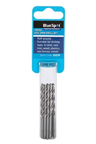 Image of Bluespot 20259 10pce 3mm HSS Drill Set
