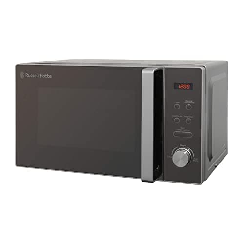 Image of Russell Hobbs RHM2076S-AZ 20 Litre 800 W Silver Digital Solo Microwave with 5 Power Levels, Automatic Defrost, 8 Auto Cook Menus, Clock and Timer, Easy Clean