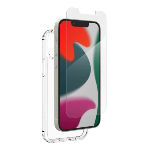 Image of ZAGG InvisibleShield Glass Elite 360 Bundle for Apple iPhone 13 (Clear)- Slim Design, Anti-microbial, Impact Protection, Smudge Free, Scratch Resistant