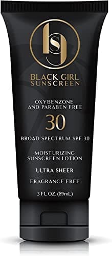Image of BlackGirlSunscreen SPF 30 Sunscreen - Made by Women of Color with Natural Ingredients and Formulated for People of Color, No Synthetic Fragrance and Cruelty Free - 3 FL OZ