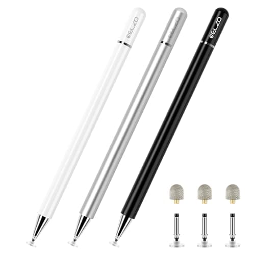 Image of ELZO Stylus Pens for Touch Screen, 2 in 1 Universal Stylus, High Sensitivity Surface Pen with Extra 6 Tips, for All Tablet Touch Screens iPhone iPad Pro Android Tablets Chromebook