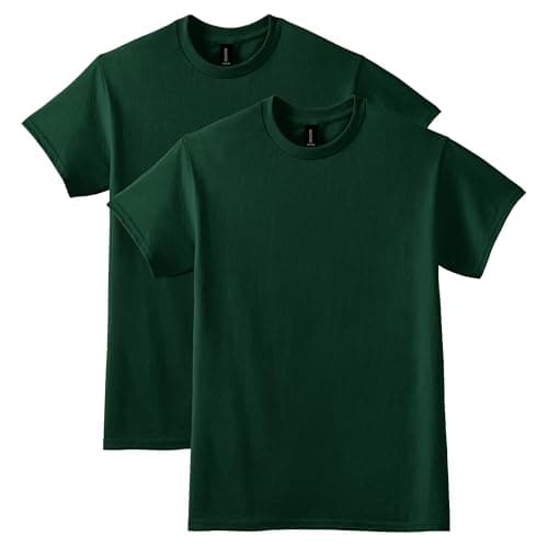 Image of Gildan Unisex-Adult DryBlend T-Shirt, Style G8000, Multipack, Forest Green (2-Pack), M