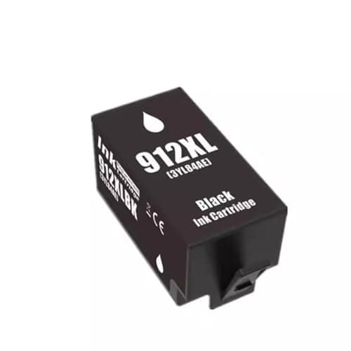 Image of 912XL Black Compatible Ink Cartridge Showing Ink Levels For HP OfficeJet Pro 8022 8023 8024 8025 HP OfficeJet 8012 8014 8015 8017 Printers