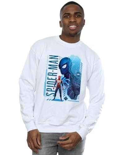 Image of Marvel Men's Spider-Man NYC Sweatshirt White Medium