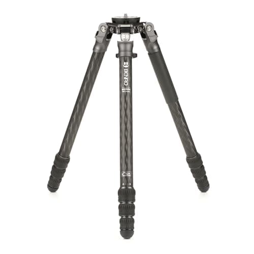 Image of Benro Mammoth Carbon Fiber Tripod – 4-Section Heavy-Duty Carbon Fiber Tripod with 75 mm Bowl, Twist-Locks, Independent Leg Spread & 39.7 lb Load Capacity for DSLR, Mirrorless & Video Cameras (TMTH34C)
