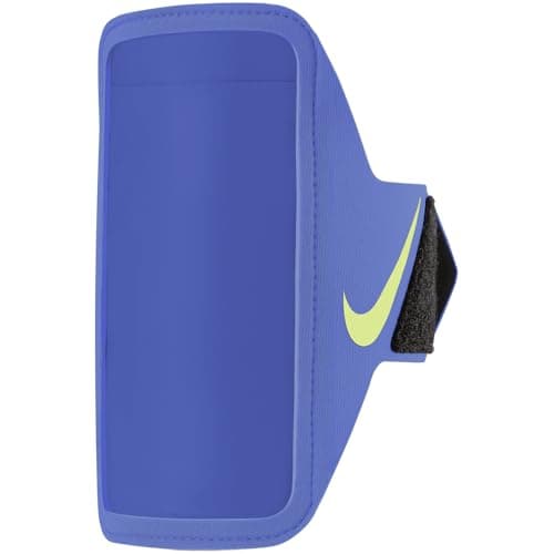 Image of Nike Lean Armband Plus Smartphone Sports Armband Running Fitness Jogging Phone Holder Armband Reflective Running Accessories, Sapphire/Black/Lt Liquid Lime, One Size