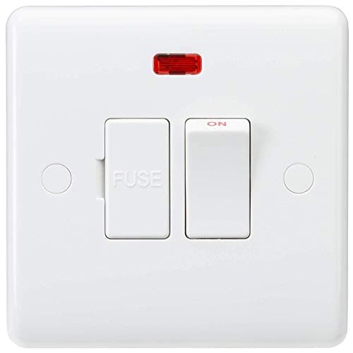 Image of Knightsbridge CU6300N Curved Edge 13A DP Switch, White
