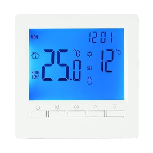 Image of ThermoHome Wireless Programmable Thermostat Digital LCD Temperature Controller For Gas Boiler Underfloor Heating