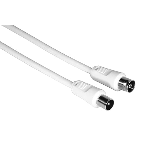 Image of Hama Aerial Cable 75 dB Antenna Connector Coaxial for TV Cable TV 5 m White