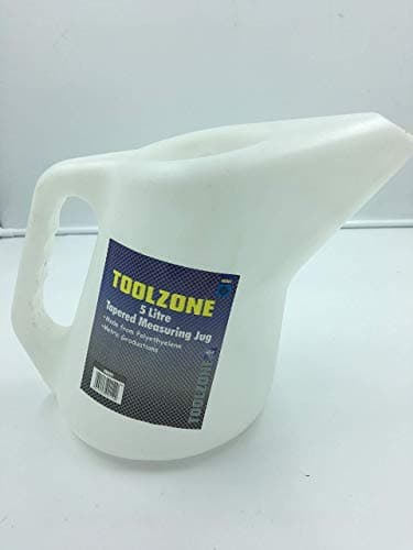 Image of 5L Tapered Plastic Polythylene Measuring Jug - Auto Tool - Oil, Fuel