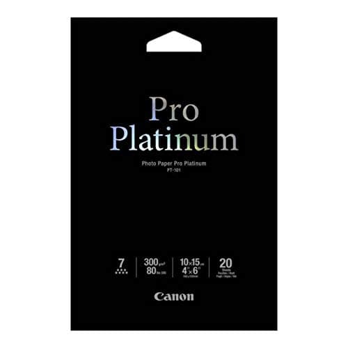 Image of Canon Photo Paper Pro Platinum - Photo paper - 100 x 150 mm - 300 g/m2 - 20 sheet(s)