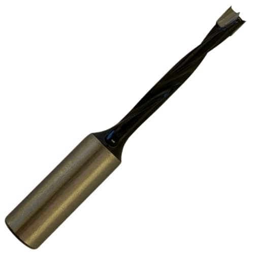 Image of Rennie Tools - 6mm x 41mm Flute x 10mm Shank TCT Tipped Dowel Drill Bit/Lip & Spur R/H For Hand Held Or CNC Router