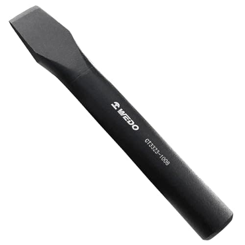 Image of WEDO Cold Chisel,Chrome Steel Flat Chisel,Blade 25mm,Wood Chisel,Length 250mm,Anti-Corrosion,High Strength,Black-Spray On Surface,Wear Resistance