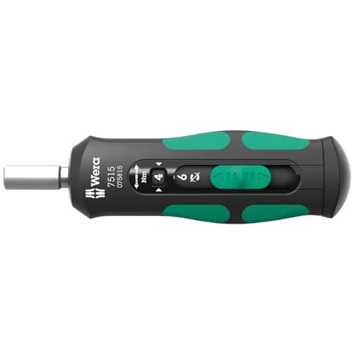 Image of Wera 05075815001 7515 Kraftform Safe-Torque Speed Torque Screwdriver, 2-6 Nm, 1/4 Inch x 2.0-6.0 Nm x 147.5 mm