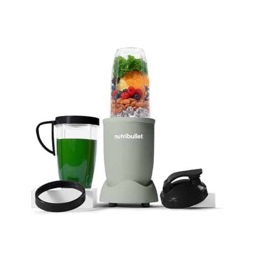 Image of nutribullet Blender 900 Series in Matte Jade - Powerful 25,000 RPM Extractor Blends Frozen Fruit, Nuts & Ice for Smoothies & Juices - 11 Piece Kit Includes Cups, To Go Lids, Lip Rings & User Manual