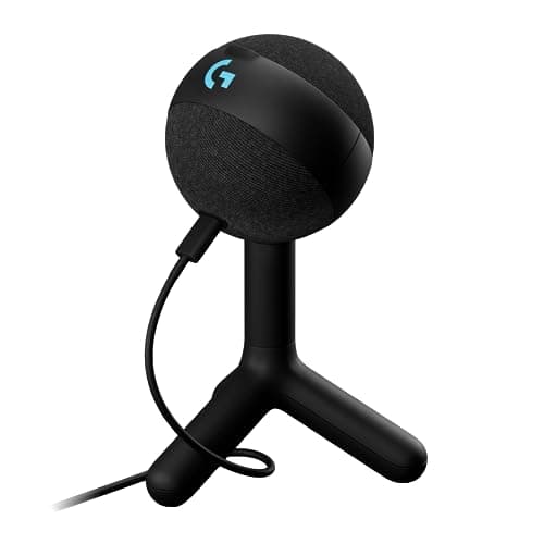 Image of Logitech G Yeti Orb Condenser RGB Gaming Microphone with LIGHTSYNC, USB Mic for Streaming, Cardioid, USB Plug and Play for PC/Mac - Black