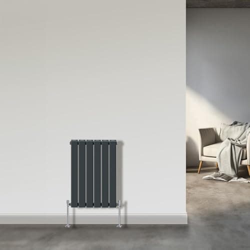 Image of NRG Horizontal Flat Double Column Radiator Anthracite 600x408 Central Heating Rads