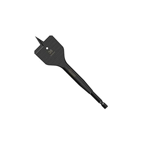 Image of 1 x SabreCut SCRIW38_1 38mm x 152mm Impact Rated Flat Wood Spade Bit for Softwood Hardwood Chipboard