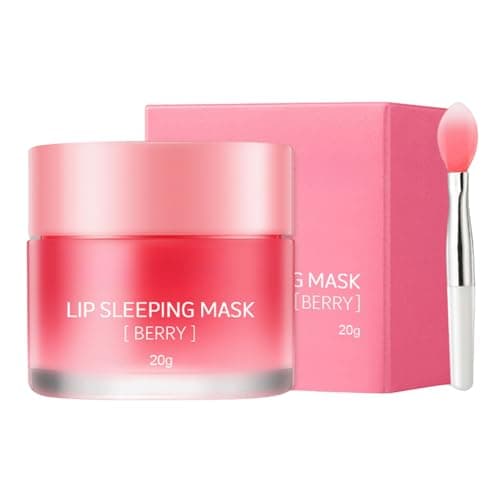 Image of Lip Mask Overnight - 20g Lip Sleeping Mask - Berry Lip Mask - Natural Moisturizing Lip Balm For Day And Night Lip Care - Lip Masks For Fade Lip Lines, Brighten Lip Color, Repair Dead Skin And Cutin