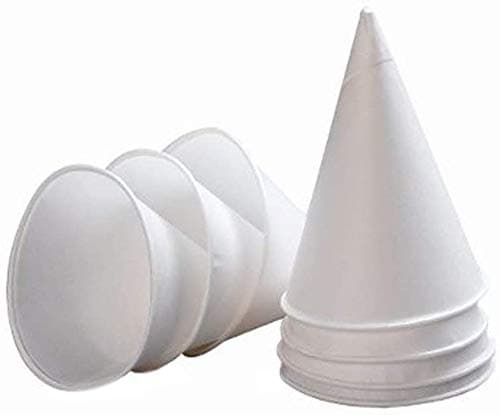 Image of 5000 x 4oz Belgravia White Paper Water Cones (Free P &P on all products)