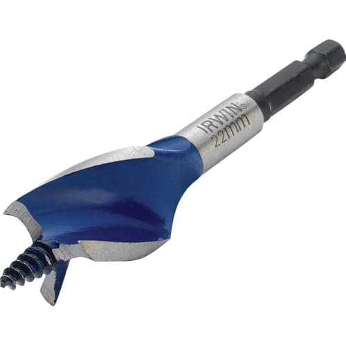 Image of IRWIN 1921994 6X Blue Groove Stubby Wood Bit 22 mm x 4-Inch