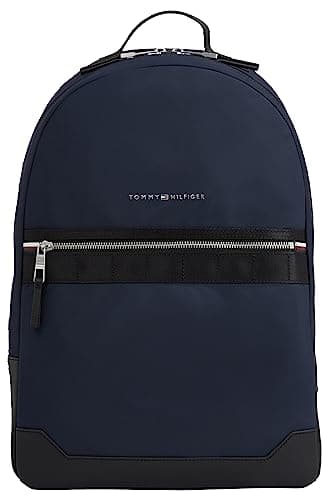 Image of Tommy Hilfiger Men Backpack Elevated Nylon Hand Luggage, Multicolor (Space Blue), One Size