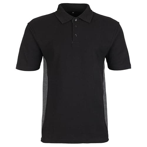 Image of TuffStuff Mens 134 TS Short Sleeve Polo Shirt, Black, XXL UK