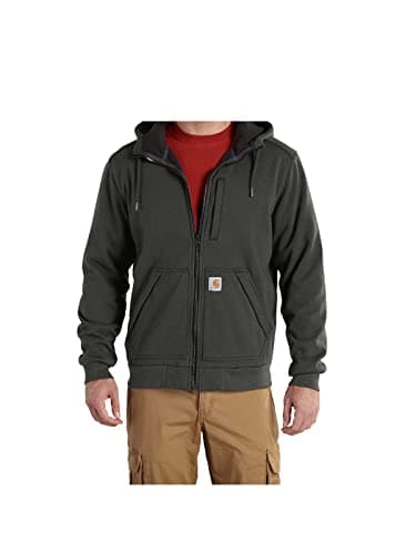 Image of Carhartt Men's Wind Fighter® Relaxed Fit Midweight Full-Zip Sweatshirt, Peat, XL