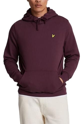 Image of Lyle & Scott Mid Layers Pullover Hoodie Z562 Burgundy, S