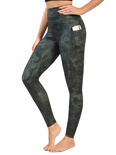 Image of Love My Fashions® Printed Leggings for Women UK Tummy Control High Waist Gym Leggings with Pockets Ladies Camouflage & Leopard Print Tights Buttery Soft Stretchy Yoga Pants