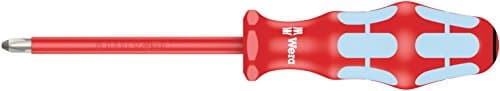 Image of Wera 05022741001 PZ2 x 100 mm 3165i PZ VDE Insulated Phillips Screwdriver - Silver
