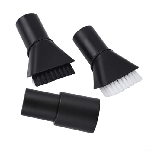 Image of For Karcher WD2 WD3 WD4 WD5 WD6 Compatible Suction Brush Accessory Set with Hard and Soft Bristle Brushes for Interior Maintenance (Black)