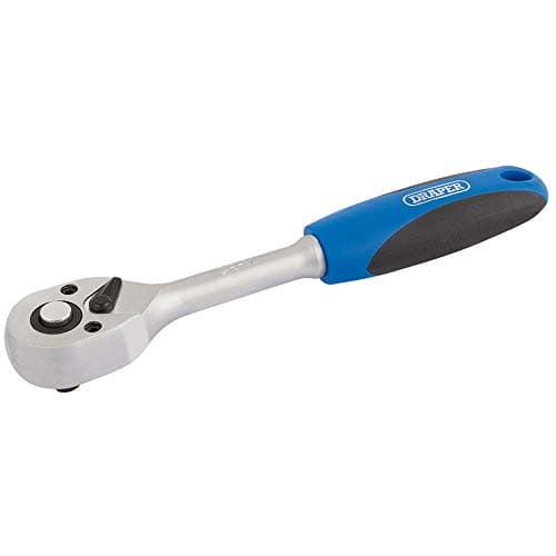 Image of Draper Reversible Soft Grip Ratchet | 1/4" Square Drive 72 Tooth | Torque Socket Wrench | 16427