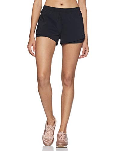 Image of Reebok Re 2-in-1 Short Pants, Women, womens, Shorts, FL4483, Black, 2XL