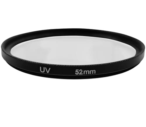 Image of 52mm UV Filter, for Nikon AF-S(Not AF-P) DX 18-55mm f3.5-5.6G ED/VR/VR II,Compatible for Nikon AF(Not AF-S) Nikkor 50mm f/1.8D,AF(Not AF-S) 50mm f/1.4D,Hxdzieory,52mm Filter