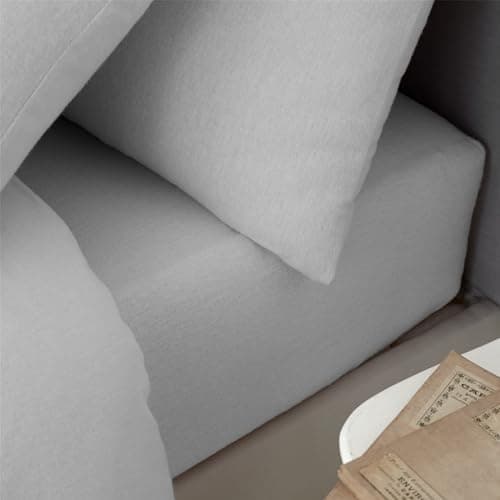 Image of Catherine Lansfield Brushed Cotton Double Fitted Sheet Grey
