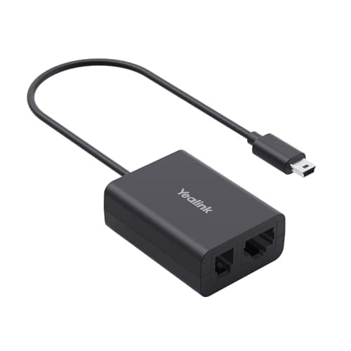 Image of Yealink EHS62 Headset Adapter,Compatible with Cisco/Avaya/Poly/Grandstream Desk Phone,Connect to WH64/WH63 E2/ WH68 Wireless DECT Headset