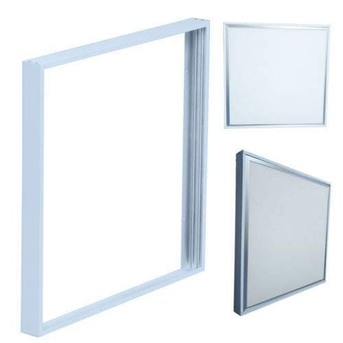 Image of Xample® Surface Mount Frame Kit 600x600 mm LED Panel Light Ceiling Aluminum White Finish