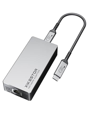 Image of XikeStor USB4 to 10GbE Network Adapter | Thunderbolt 3/4 Compatible Ethernet Converter | 10G Base-T RJ45 LAN Card for Laptop & PC | High-Speed Gaming & Professional Networking Solution
