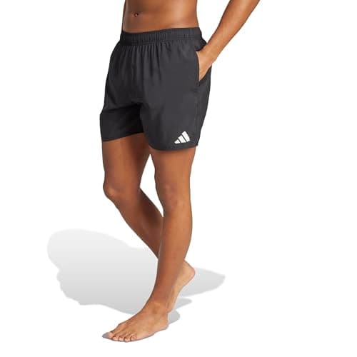 Image of adidas Men's Swim Shorts 5 INCH, Black/White, M