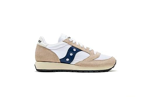 Image of Saucony Women's Jazz Original Vintage Sneaker, White Navy, 4 UK