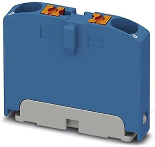 Image of PHOENIX CONTACT PTFIX 2X2.5 BU Distribution Block, 0.14 mm² - 4 mm² Cross Section, 5.2 mm Width, 21.7 mm Height, 2 Number of Connections, Blue, Pack of 50